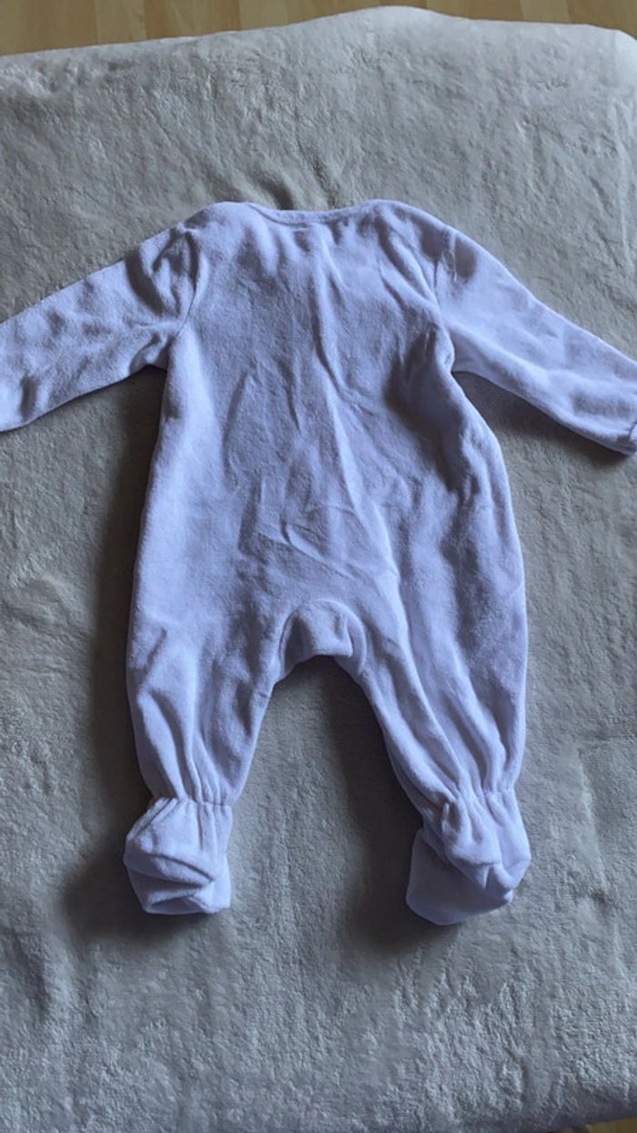 Lot de 3 grenouillère - pyjama 1 pièce - velours - 3 mois - photo numéro 6