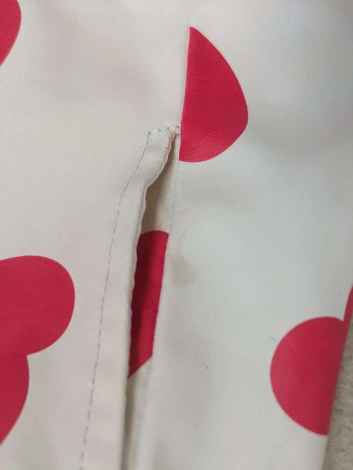 Manteau fille 18 mois blanc avec des coeurs rouges - photo numéro 4