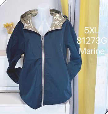 Veste imperméable et réversible marine taille 5XL 🌸