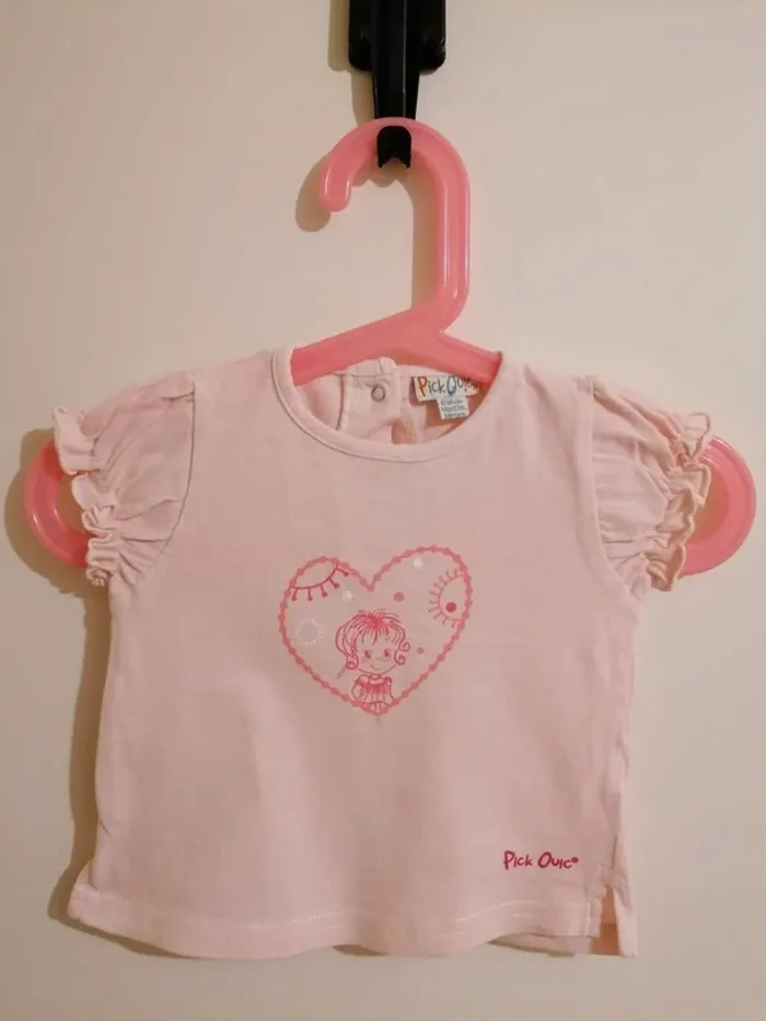 Lot tee-shirt été fille 6 mois - photo numéro 7