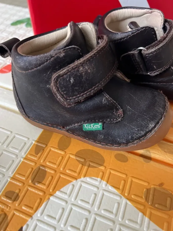 Kickers bébé en cuir – Taille 20 Marron - photo numéro 4