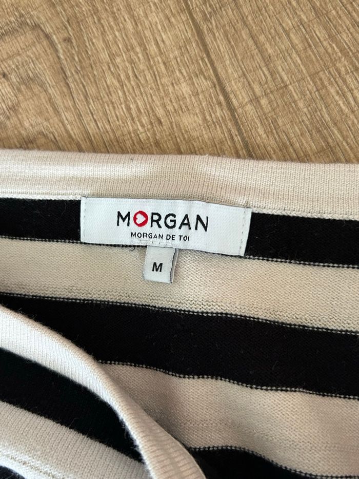 Robe pull beige et noire Morgan taille M bon état (léger défaut) - photo numéro 9