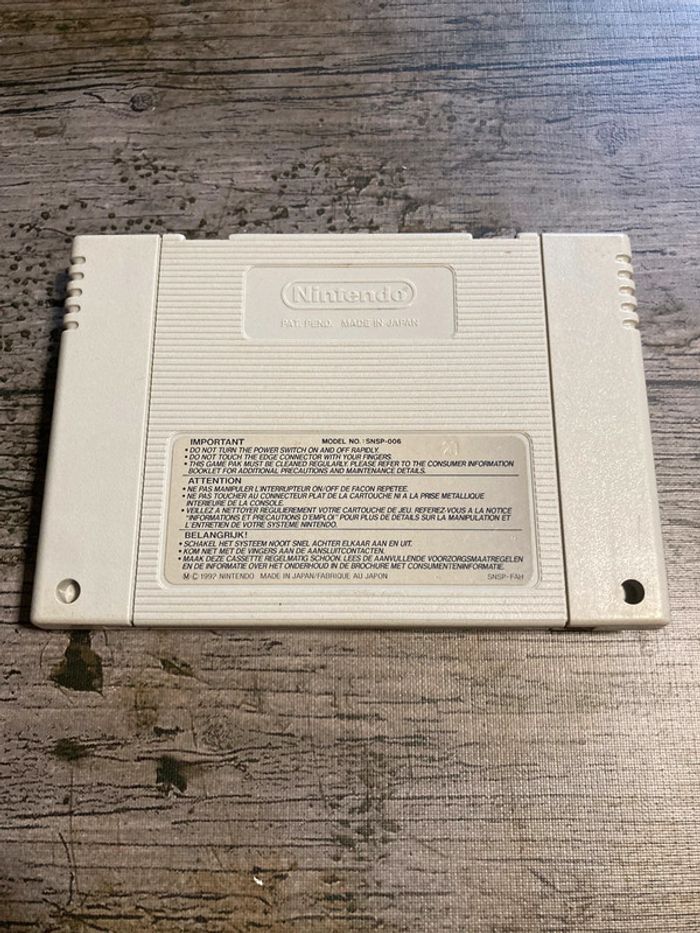 Mortal Kombat Jeu Super Nintendo Loose FAH - photo numéro 2