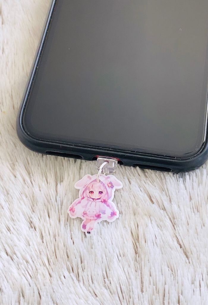 Charm Bijoux Fait Main Lapin Fille Rose - photo numéro 2