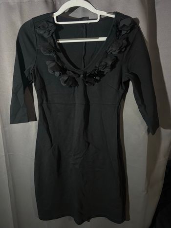 Robe mi longue noire, taille 36/38