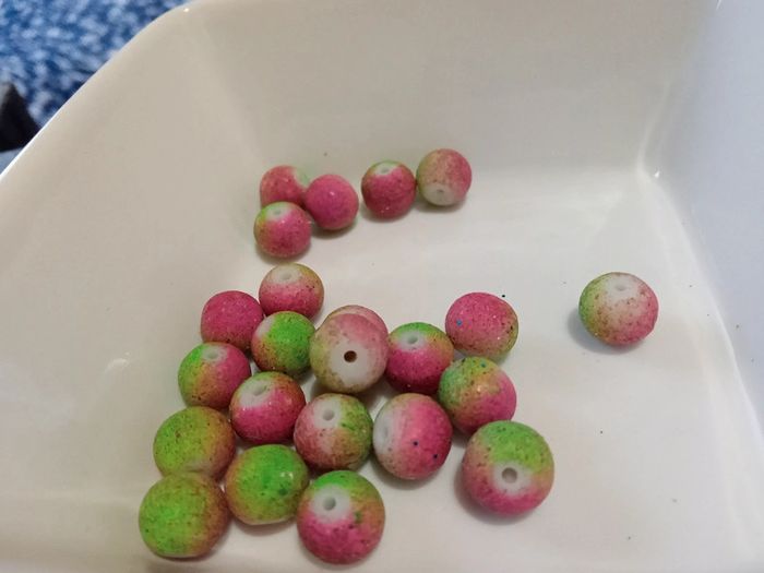 Perles bicolore en acrylique - photo numéro 2