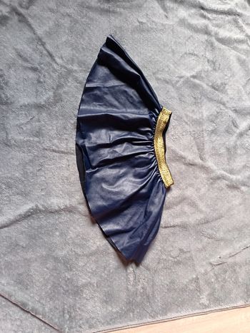 Jupe bleu simili cuire