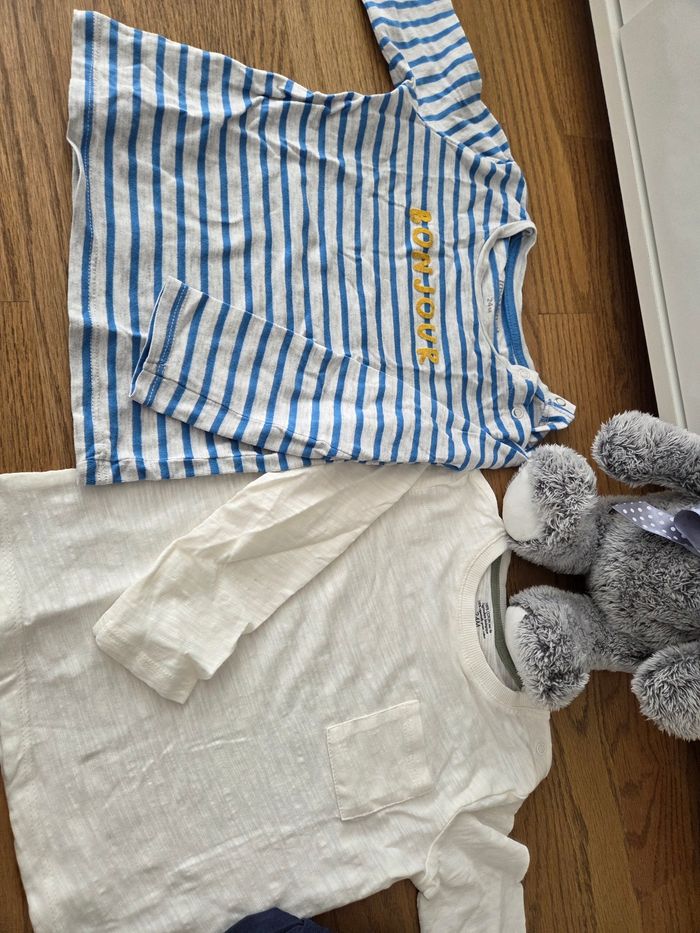 Lot de 8 tee shirts manches longues garçon dont kiabi 24 mois - photo numéro 6