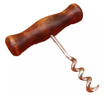 Tire-bouchon ancien Bois de hêtre teinté