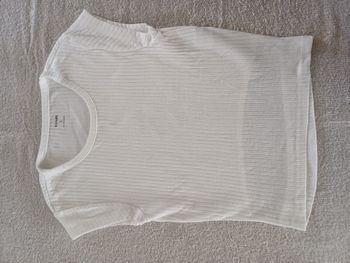 Tee-shirt blanc Kiabi S (réf perso G-Q68)(familleac72)