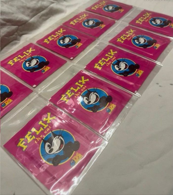 10 Sachets stickers Felix Le Chat neufs ancien - photo numéro 3