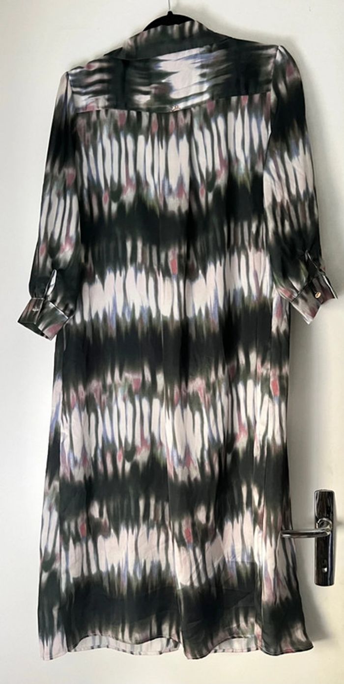 Robe chemise imprimée satinée Taille L - photo numéro 6