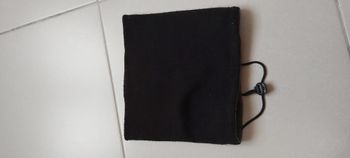 Tour de cou réversible noir/gris