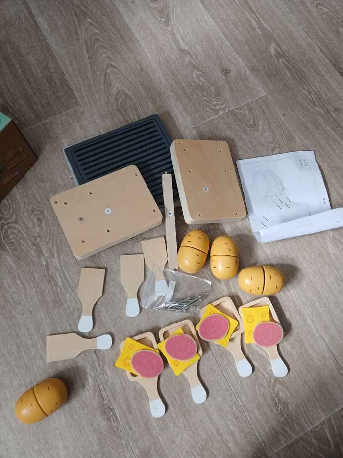 Jouet raclette vertbaudet en bois - photo numéro 4