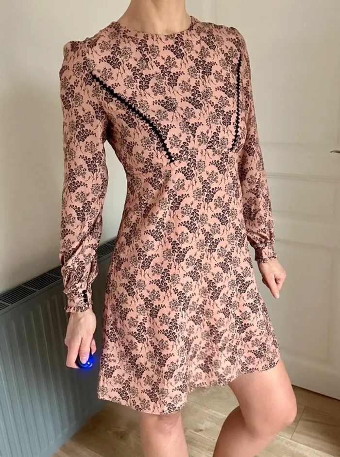 Robe rose clair à fleurs m Morgan T38 m Très bon état - photo numéro 7