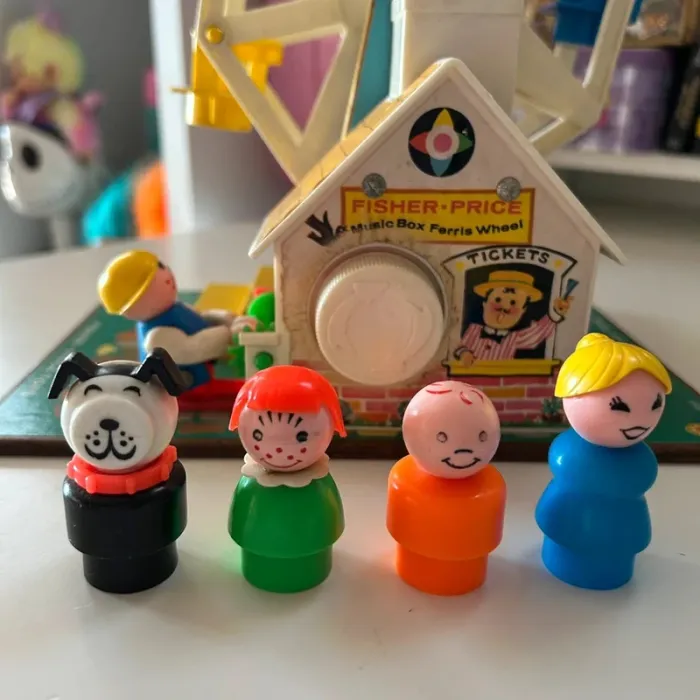 Grande roue fisher price 969 vintage music box ferris wheel 1966 - photo numéro 4