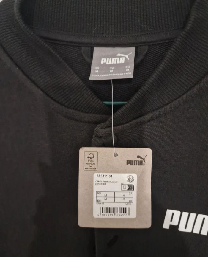 Baseball jacket Puma black homme taille M - photo numéro 5