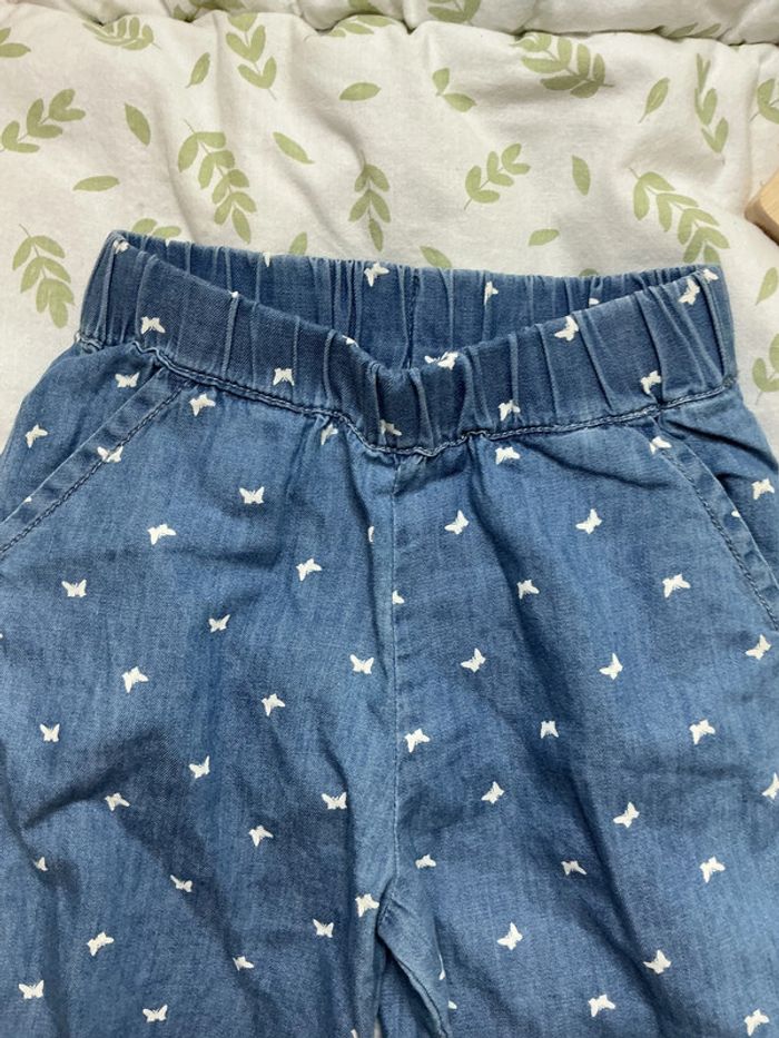 pantalon léger bleu motifs étoiles 6 mois u tout petits - photo numéro 6