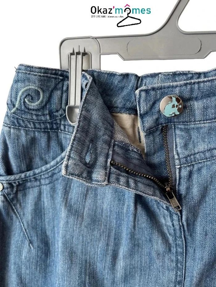 Jupe en jean bleu denim 100% coton - NKY 10 ans (140cm) - photo numéro 2