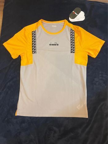Diadora- T shirt de sport Clay homme taille M