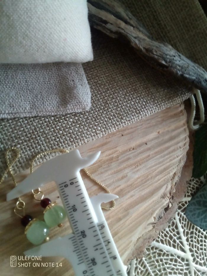 Boucles d'oreilles aventurine - photo numéro 3