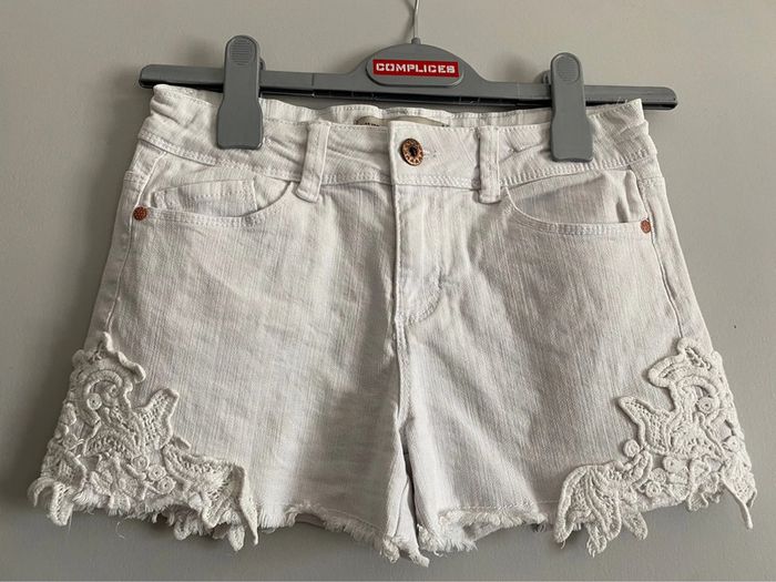 Short jeans blanc