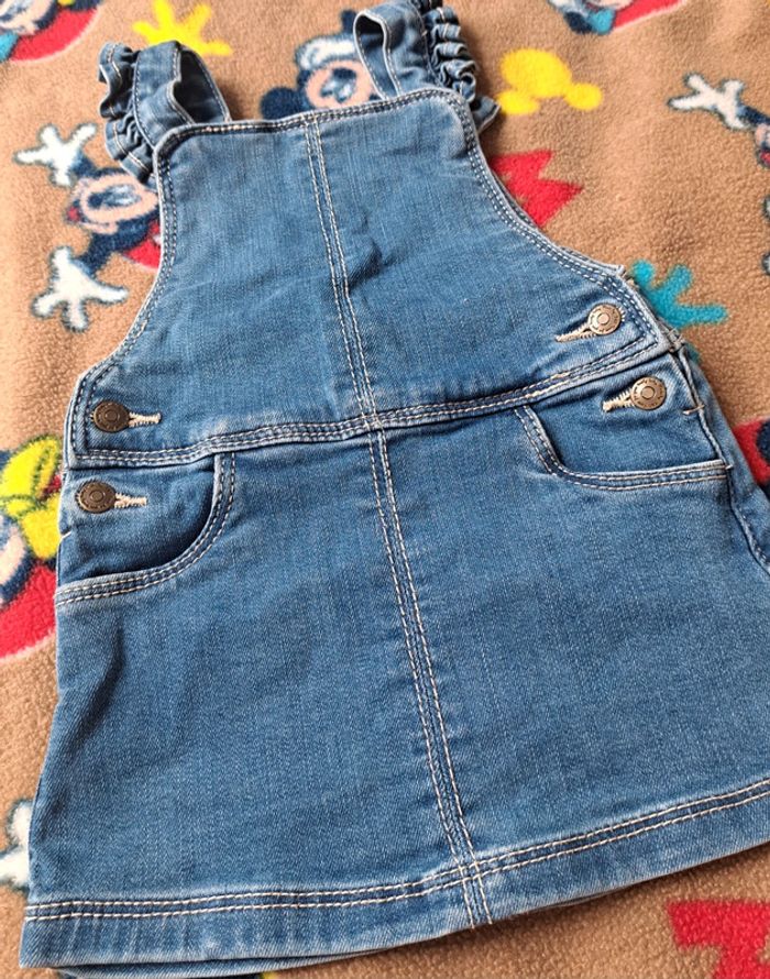 Robe bébé en jean 9mois - photo numéro 2