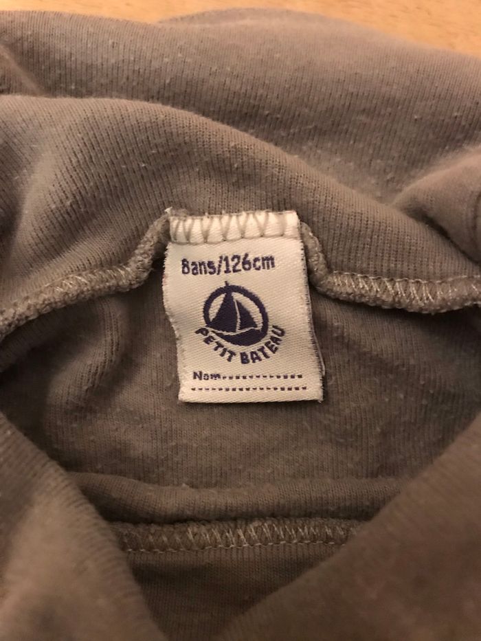 T-shirt col roulé taille 8 ans - photo numéro 3