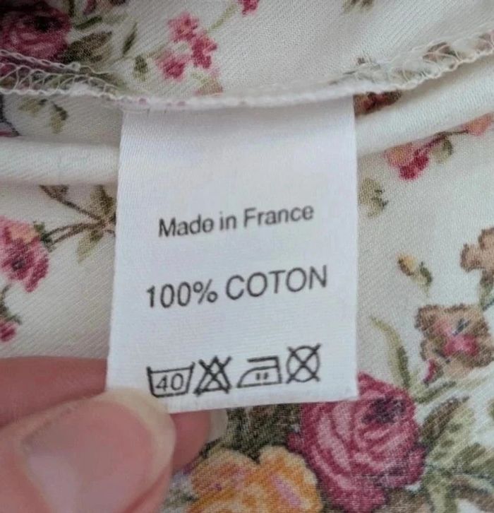 Chemisier fleuri 100% coton - British House - taille 38 - photo numéro 7