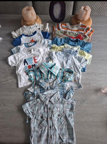 Lot de 12 T-shirt et chemises 3 mois