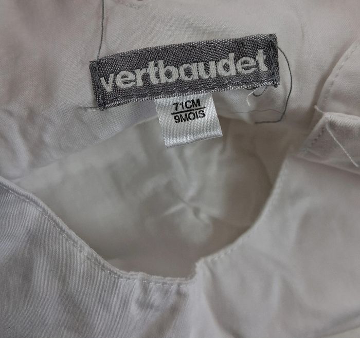 Jolie robe de cérémonie Vertbaudet taille 9 mois - photo numéro 3