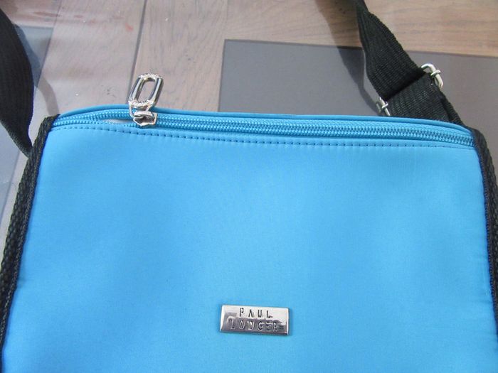 Sac à main bandoulière bleu clair Paul Lodger - photo numéro 3