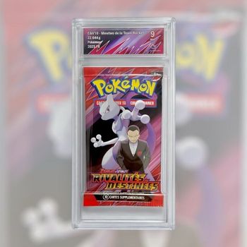 🔥 booster pokémon gradé 9 – rivalités destinées team rocket mewtwo 🔥