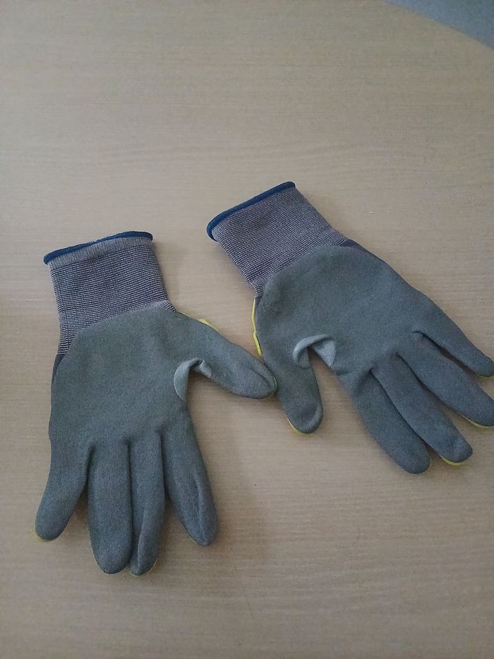 Gant de securite travail lourd nylon sableux micro - photo numéro 9