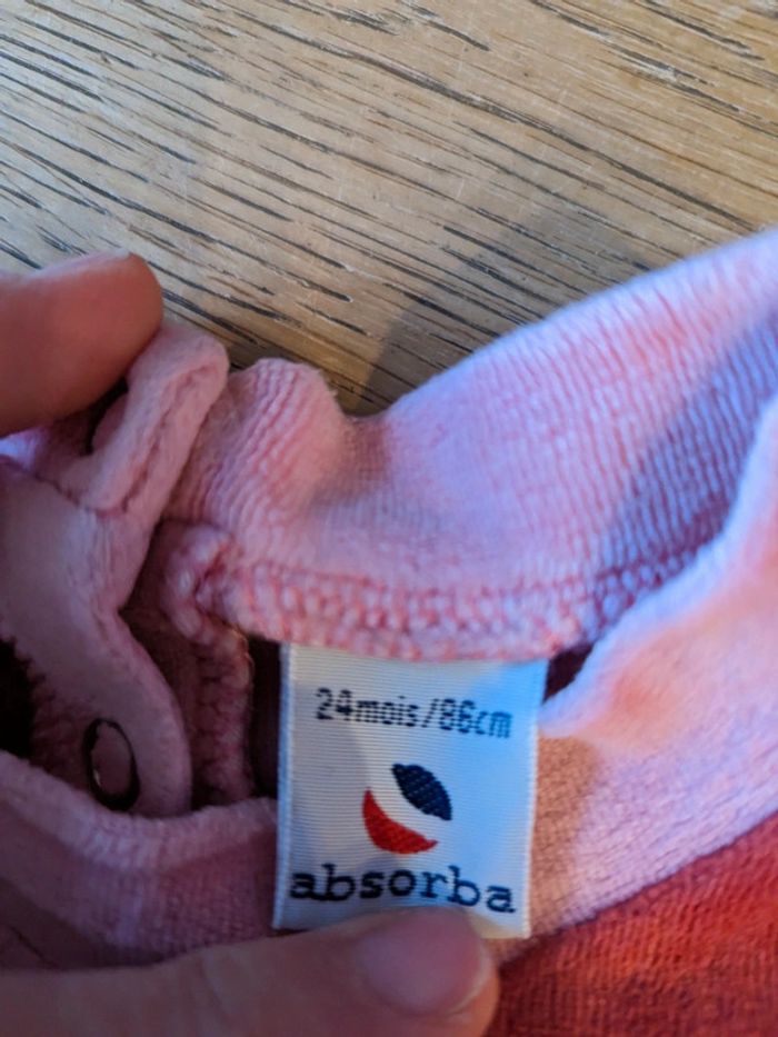 Pyjama velours absorba 24 mois - photo numéro 2