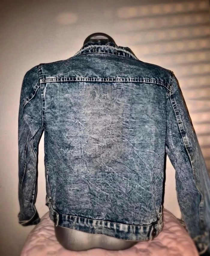 Veste en jean bleu, excellent état, taille M. - photo numéro 2