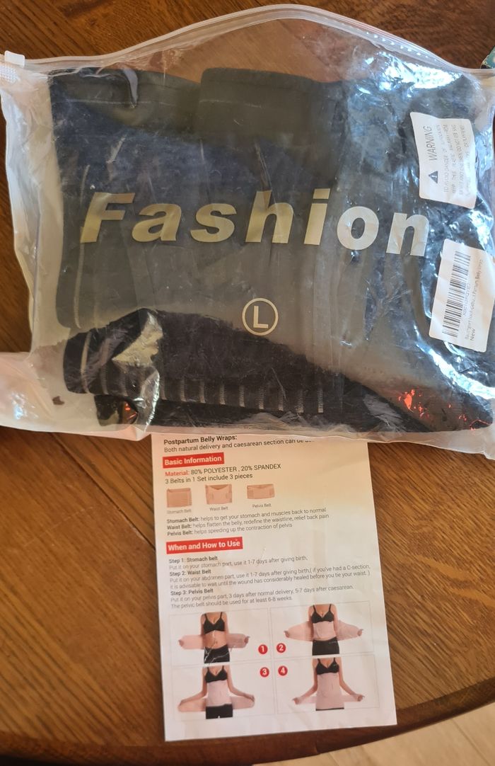 Lot accessoires grossesse : ceintures voiture, ballon de grossesse, ceintures postpartum - photo numéro 4