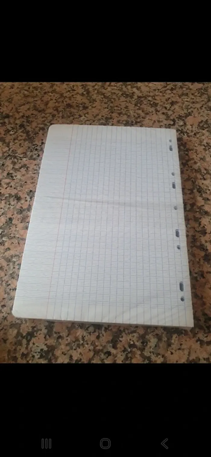 Paquet de 200 feuilles simple perforé - photo numéro 2