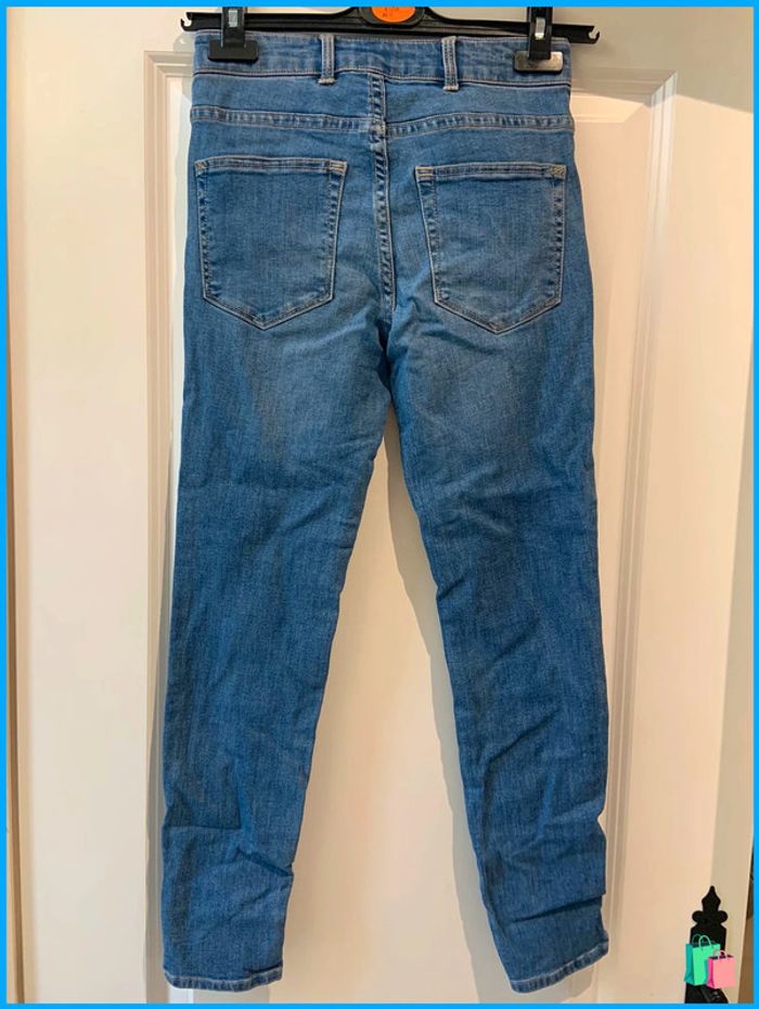 🔝 Jean skinny slim Pull & Bear bleu clair taille XS 34 en coton polyester et elasthane - photo numéro 2