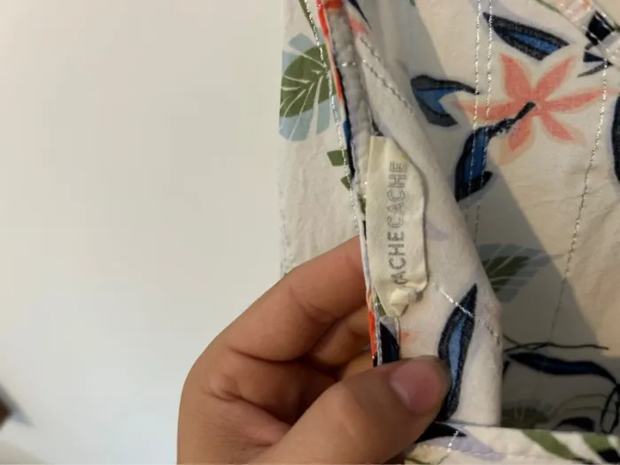 Débardeur blanc à fleur - photo numéro 4