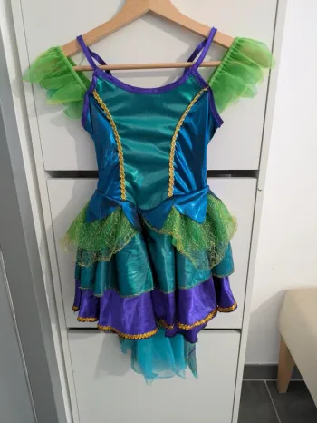 Déguisement costume robe de Paon oiseaux taille 4/6 ans