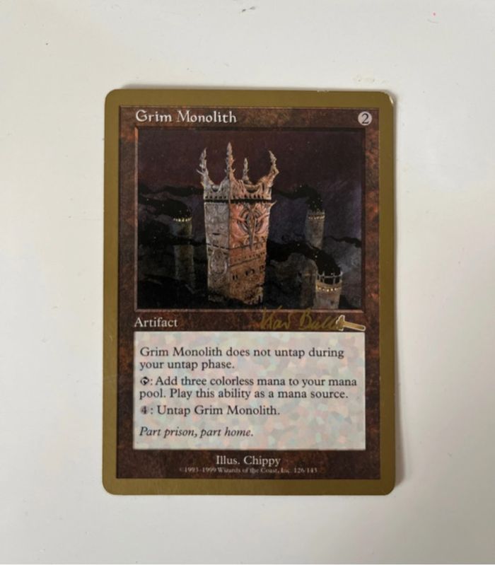 Carte magic  Grim . monolith 1999