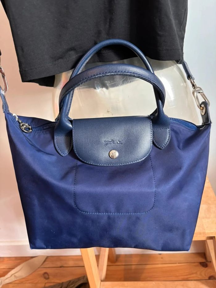 Sac bandoulière longchamp bleu - photo numéro 2