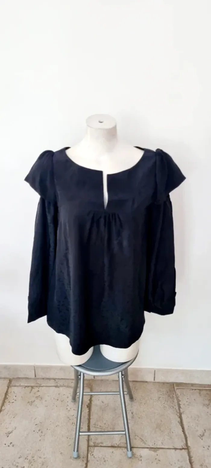 Blouse noire manches longues 38 iro