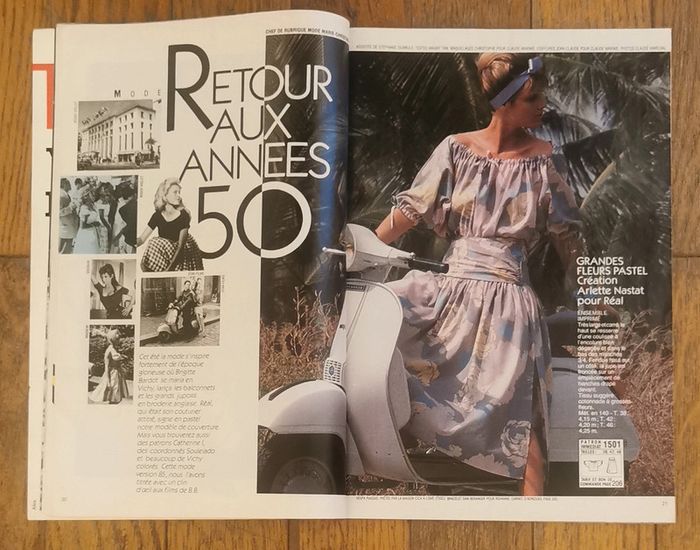 Ancien magazine modes et travaux années 80 vintage - photo numéro 3