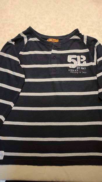 Tee shirt manches longues style marin