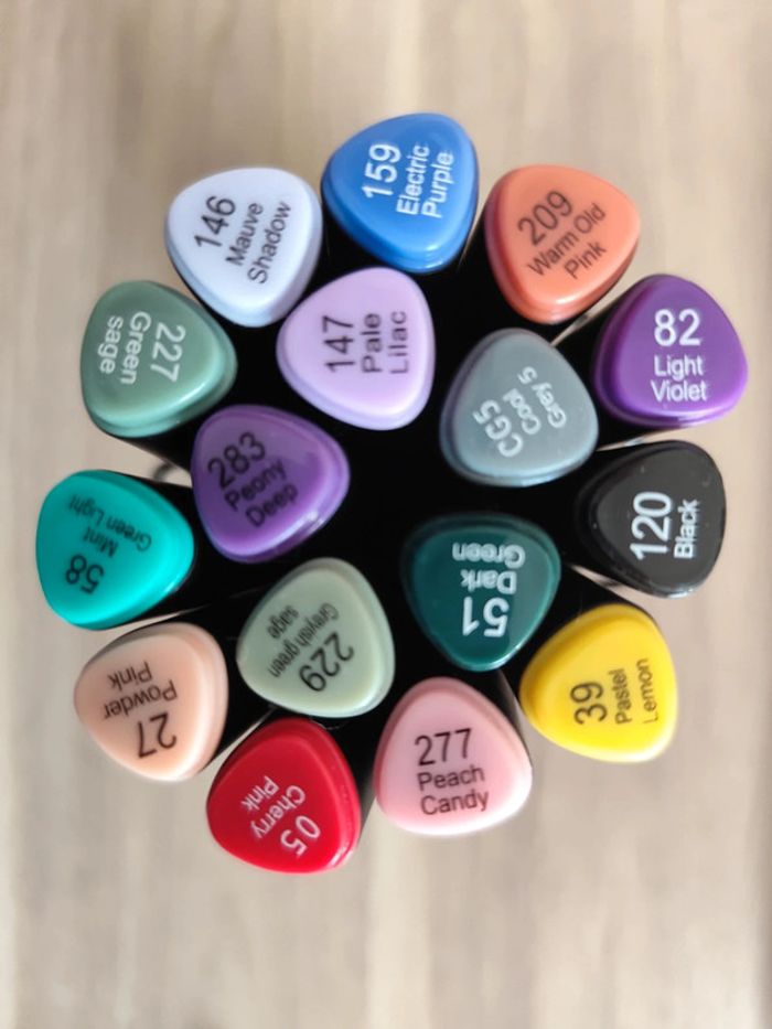 Lot de 17 feutres à alcool twinmakers – Idéal pour artistes, étudiants ou amateurs de coloriage ! - photo numéro 3
