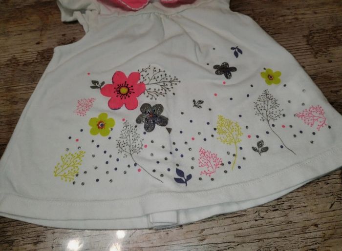 Joli t-shirt manches courtes été fille 3 mois - photo numéro 2