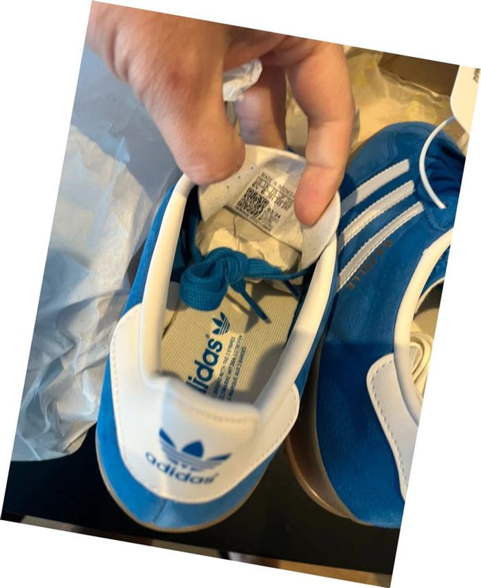 Adidas Gazelle bleu neuves taille 39 1/3 - photo numéro 5