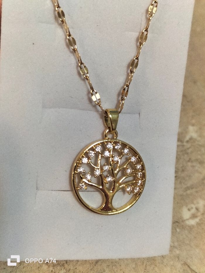 Arbre de. Vie 🧡 Collier fantaisie - photo numéro 2